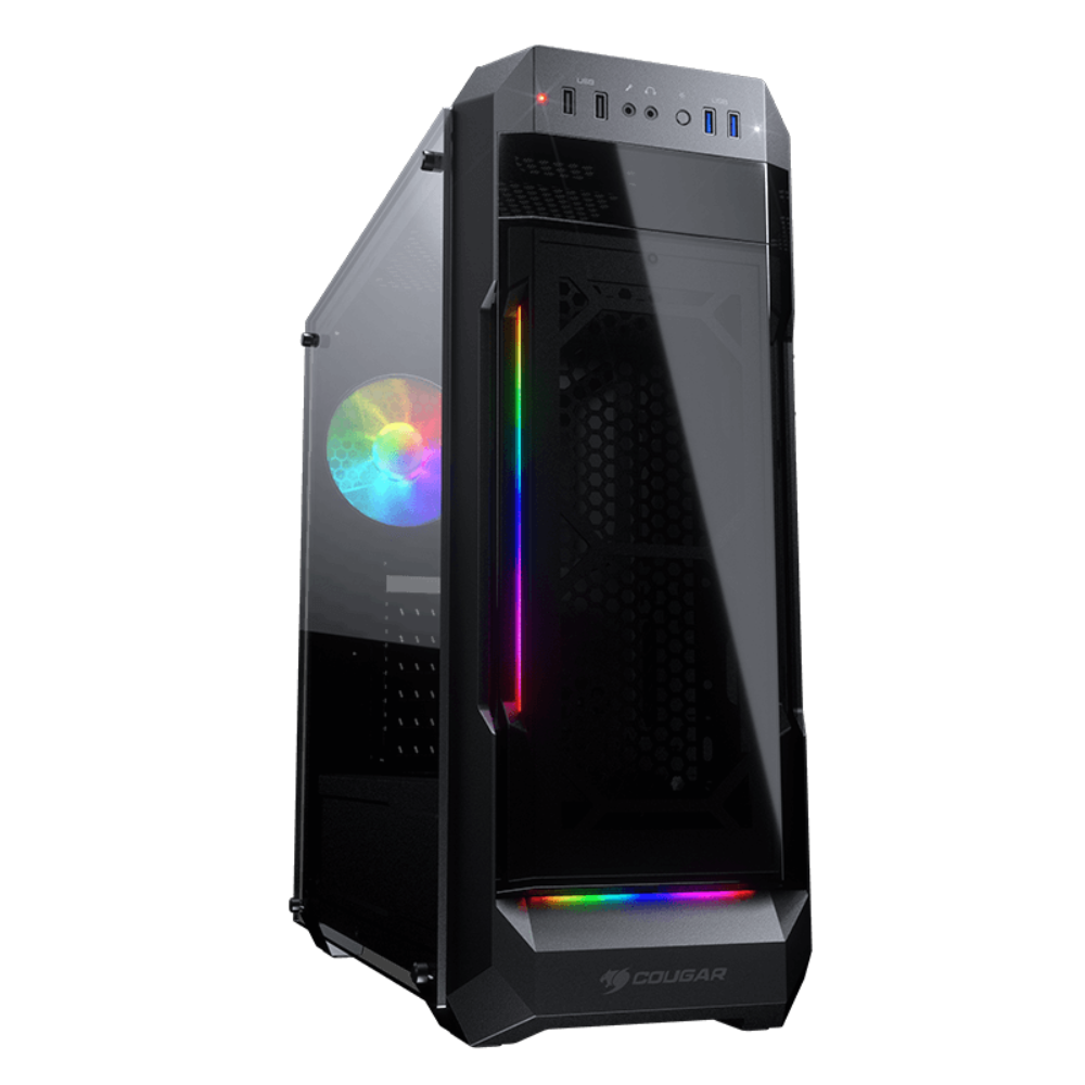 Cougar MX331-T Gaming Mid Tower ARGB Tempered Glass Side Panel - Zapnet.in