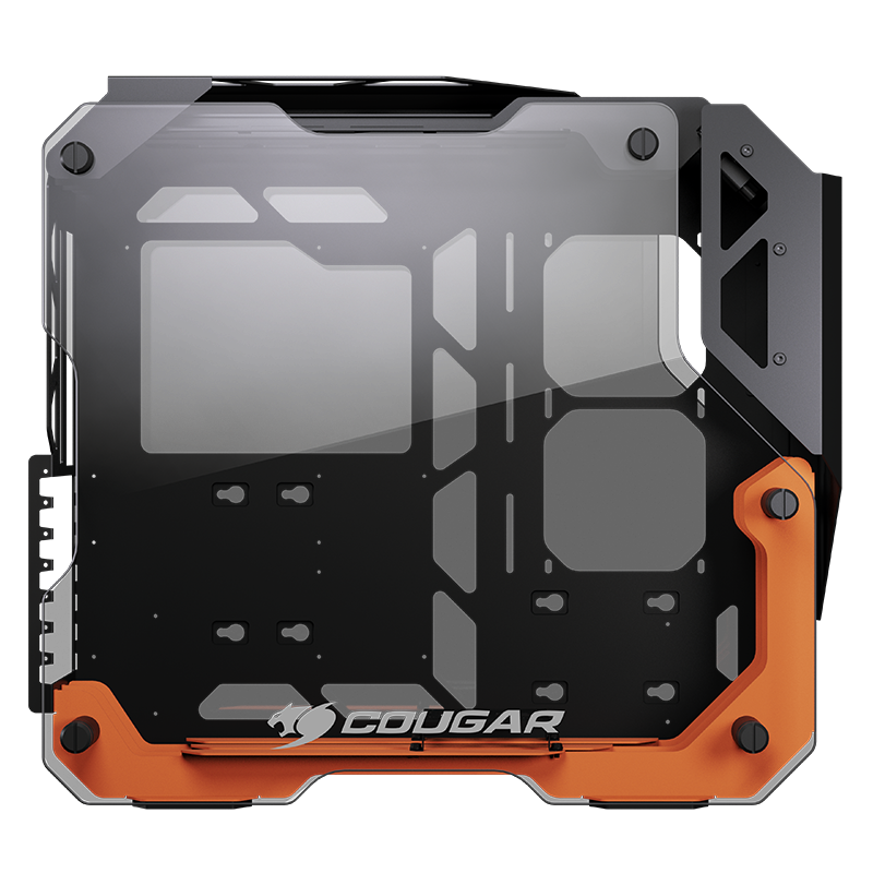 Cougar BLAZER, an Aluminum Open-Frame Gaming case with New Esthetics Design, Superior Combination of Aluminum framing and Full Tempered Glass Panels. - Zapnet.in