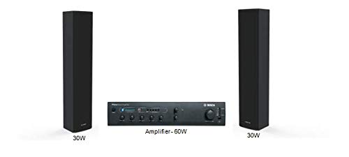 Bosch LA2-UM30-D-IN, 30W METAL COLUMN SPEAKER, BLACK - Zapnet.in