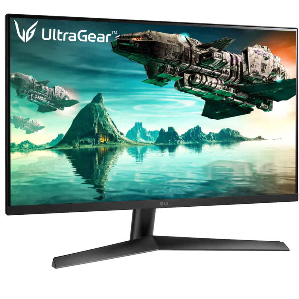 LG 27GN60R Ultragear IPS Gaming Monitor 68.58 cm (27 Inch), FHD, 1920 x 1080, 1ms, 144Hz, NVIDIA® G-SYNC® Compatible, AMD FreeSync™ Premium, HDR 10, sRGB 99% (Typ.), DP, HDMI, Headphone OuT - Zapnet.in