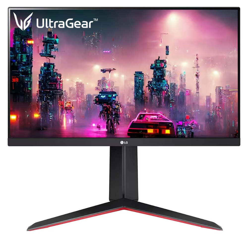 LG 24GN65R Ultragear IPS Gaming Monitor 60 cm (24 Inches), FHD 1920 x 1080, 1ms, 144Hz, AMD FreeSync Compatible, HDR 10, sRGB 99% (Typ.), DP, HDMI, Height, Tilt & Pivot Adjust Stand - Zapnet.in