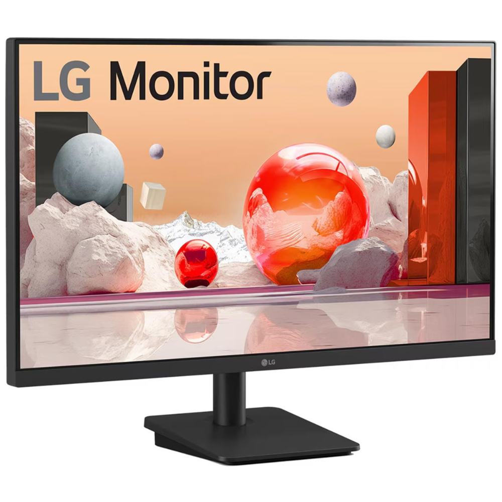 LG 27MS500 27 Inch (68.6cm) IPS FHD Monitor 1920 x 1080, 100Hz, sRGB 99% Typ(CIE1931), Black Stabilizer, Virtual Borderless, Flicker Safe, Reader Mode, OnScreen Control, HDMI, VGA - Zapnet.in