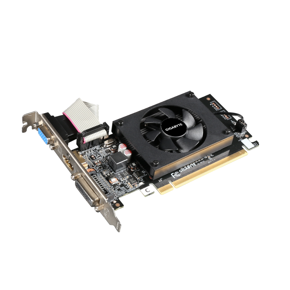 GIGABYTE GeForce GV-N710D3-2GL 2GB PCI-Express pci_e ddr3_sdram Graphics Card (Black) - Zapnet.in