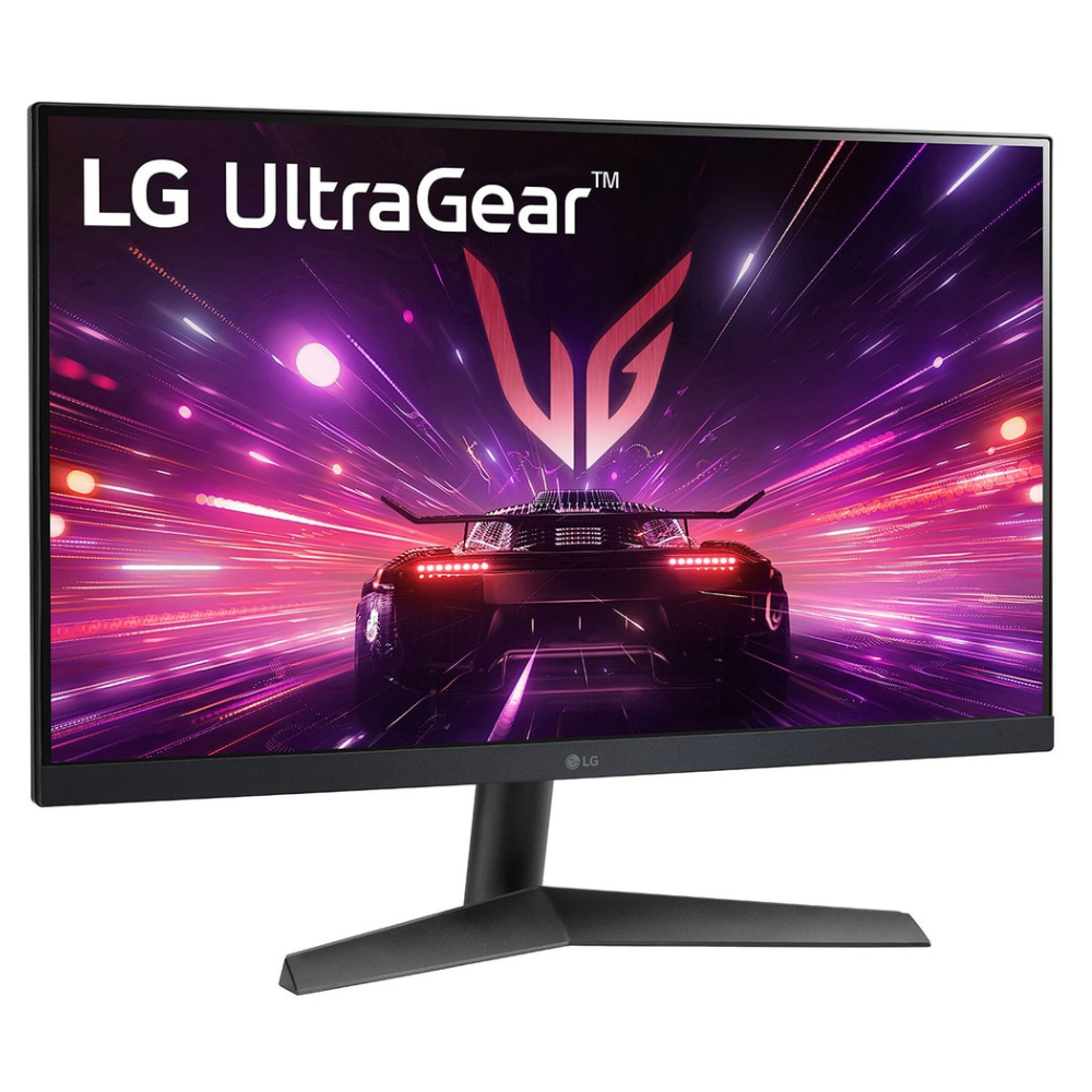 LG 24GS60F 24" Inches Ultragear™ FHD IPS Gaming Monitor, 1ms (GtG), 180Hz, HDR10,FPS Counter, NVIDIA G-SYNC Compatible, AMD FreeSync, HDMI, DP, Headphone Out, virtually Borderless with Tilt - Zapnet.in