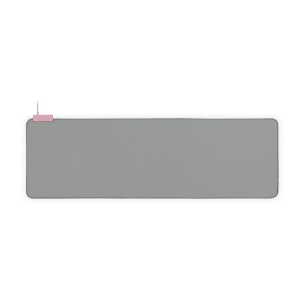 Razer Goliathus Extended Chroma Gaming Mouse Pad: Customizable Chroma RGB Lighting - Soft, Cloth Material - Balanced Control & Speed - Non-Slip Rubber Base - Quartz Pink