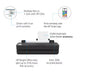 HP DesignJet T230 Large Format Compact Wireless Plotter Printer - 24", with Mobile Printing (5HB07A) - Zapnet.in