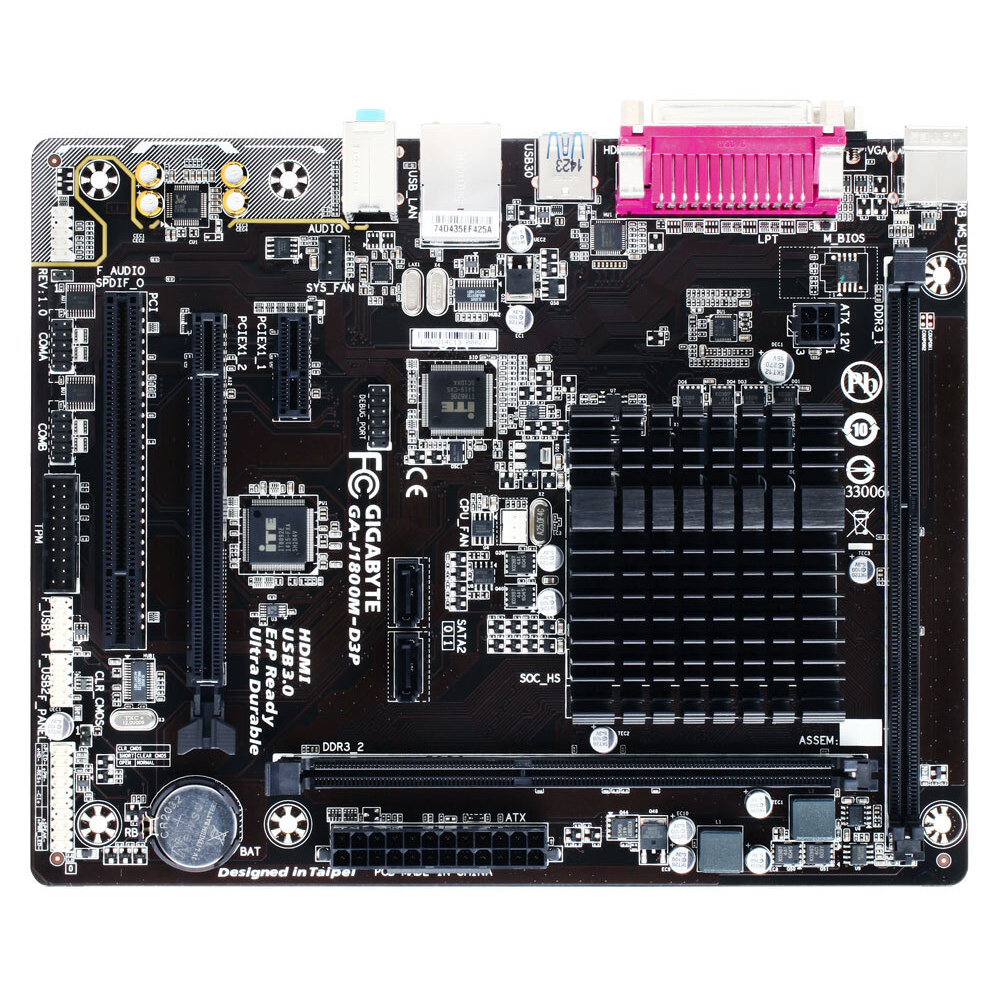 GIGABYTE GA-J1800M-D3P Micro ATX Motherboard