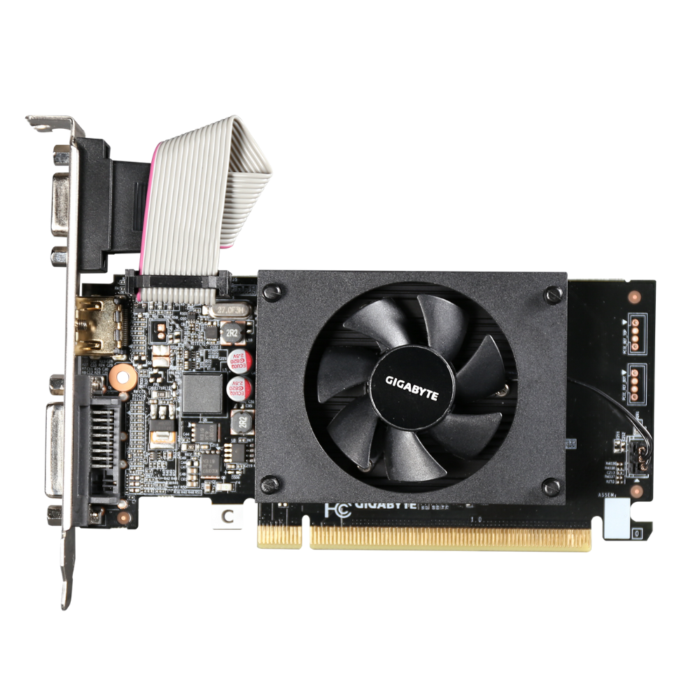 GIGABYTE GeForce GV-N710D3-2GL 2GB PCI-Express pci_e ddr3_sdram Graphics Card (Black) - Zapnet.in