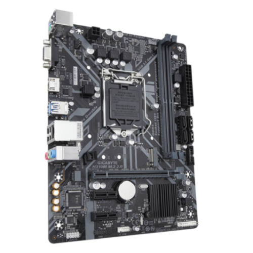 GIGABYTE H310M M.2 2.0 Ultra Durable Motherboard with 8118 Gaming LAN, PCIe Gen2 x2 M.2, HDMI 1.4, D-Sub Ports for Multiple Display