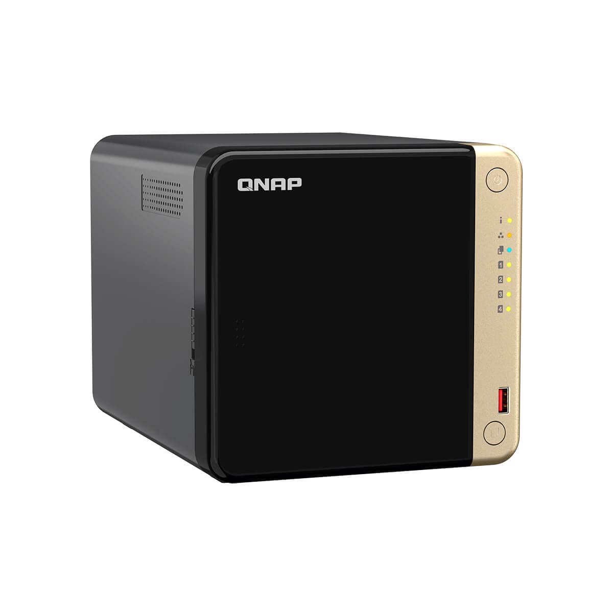 QNAP TS-464-4G (Quad-core Intel for Multitasking, 2.5GbE Multimedia NAS with M.2 PCIe Slots and PCIe expandability) - Black
