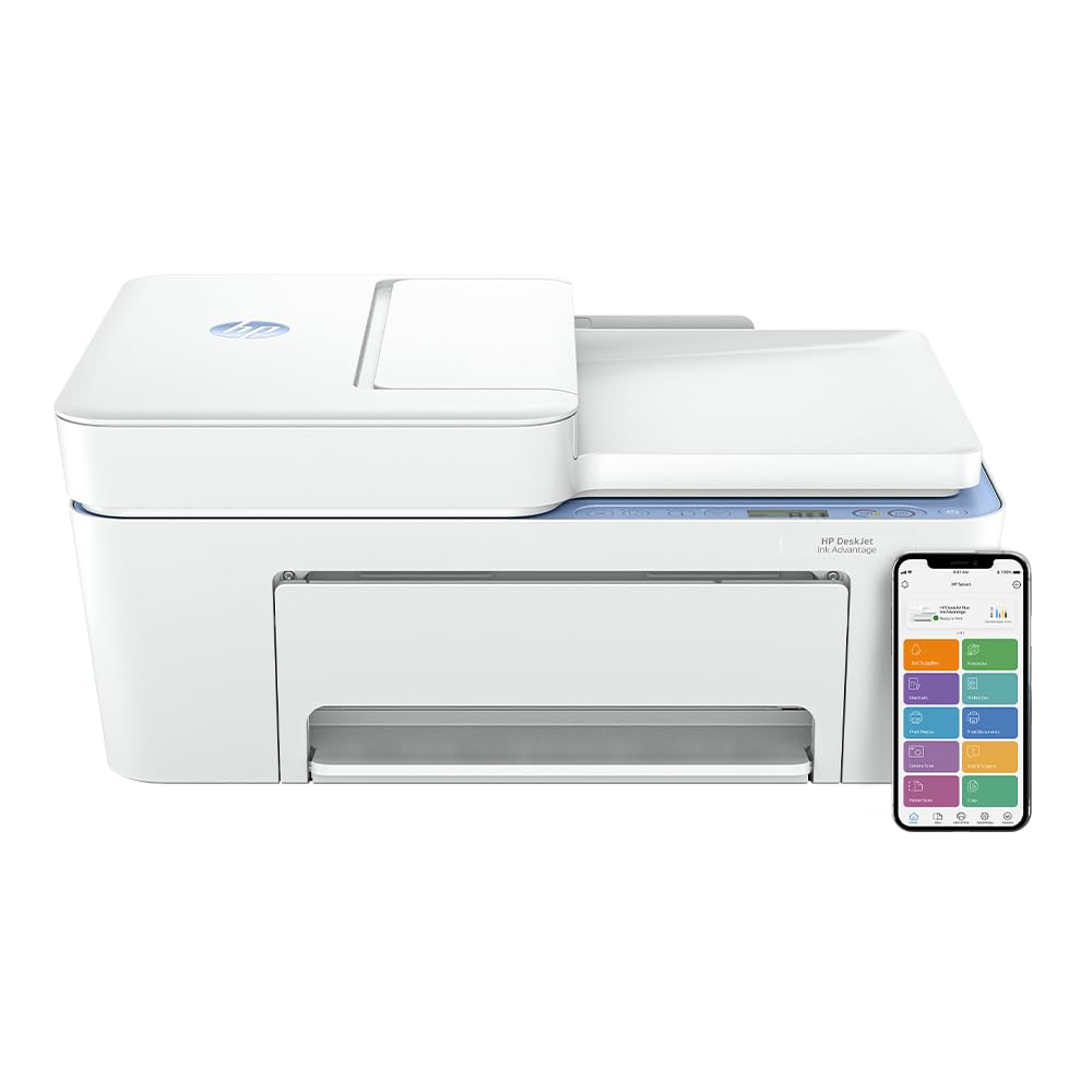HP AI Capable Ink Advantage 4388 Dual Band WiFi (up to 10X Faster) Colour Printer Print/Scan/Copy with ADF Ideal for Home/Small Office