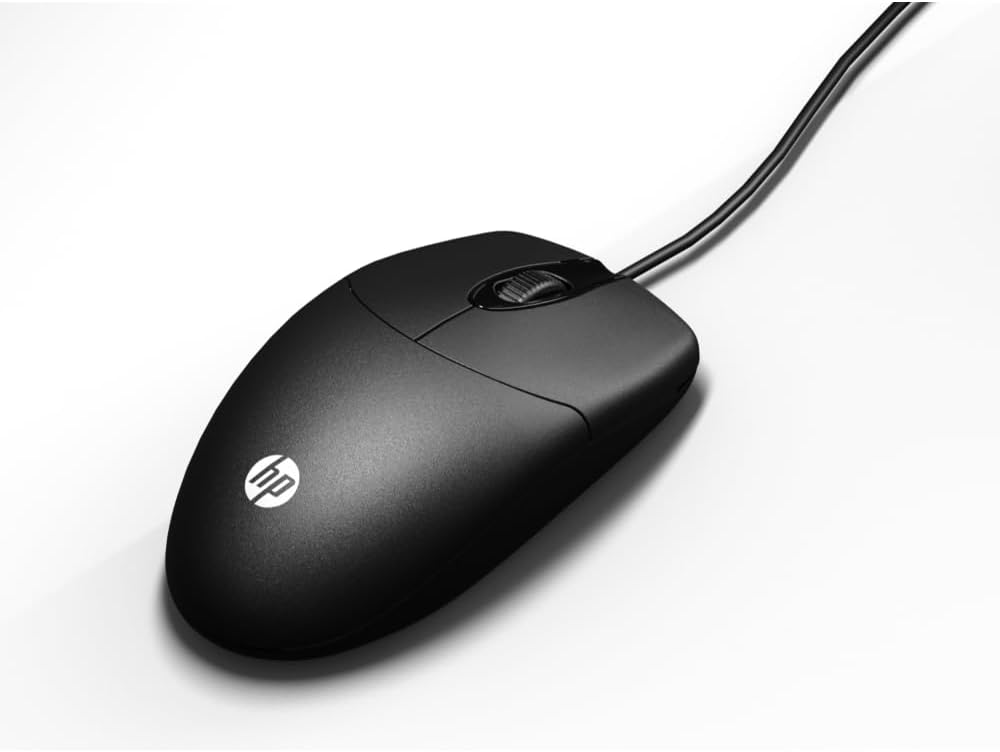 HP M050 Wired Mouse with 3 Buttons, Optical Engine, 1200 DPI (Black)