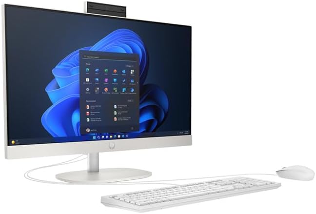 HP ProOne 240 G10 All-in-one PC, 23.8", Intel® Core™ I7–1355U, 8GB RAM, 512GB SSD, FHD, (Without Windows) DOS, White, 936U9EA - Zapnet.in