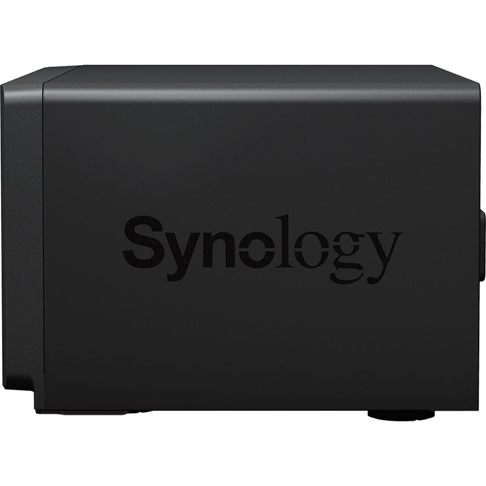 Synology DiskStation DS1823xs+ NAS Server with Ryzen 3.35GHz CPU, 32GB Memory, 160TB HDD Storage, 1TB M.2 NVMe SSD, 1 x 10GbE LAN Port, DSM Operating System