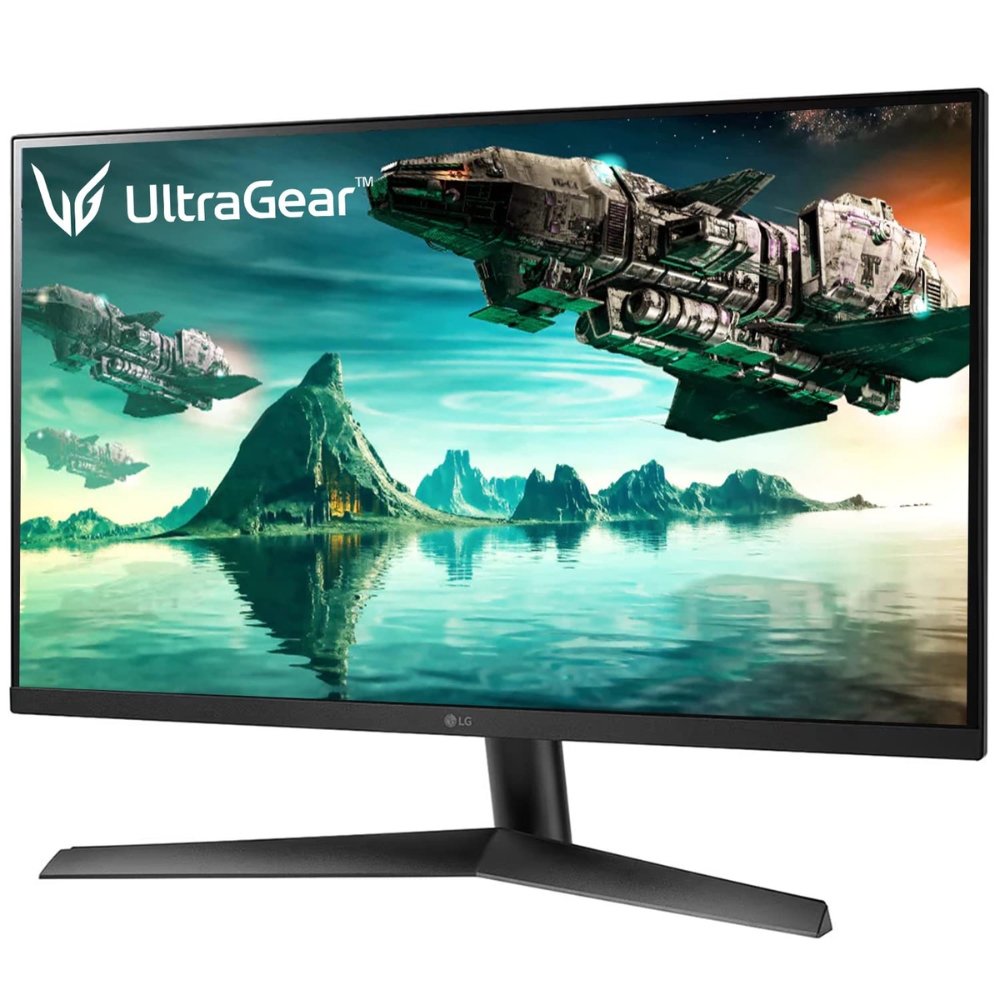 LG 27GN60R Ultragear IPS Gaming Monitor 68.58 cm (27 Inch), FHD, 1920 x 1080, 1ms, 144Hz, NVIDIA® G-SYNC® Compatible, AMD FreeSync™ Premium, HDR 10, sRGB 99% (Typ.), DP, HDMI, Headphone OuT - Zapnet.in