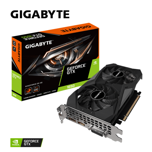 GIGABYTE Nvidia GeForce ® GTX 1650 D6 WINDFORCE OC 4GD Graphics Card (GV-N1656WF2OC-4GD) - Zapnet.in
