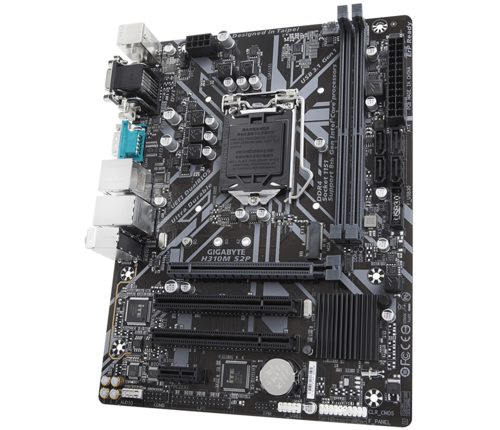 GIGABYTE H310M S2P (LGA1151/Intel/H310/Micro ATX/Ultra Durable/8118 Gaming LAN/DDR4/HDMI 1.4/M.2/DVI-D/Motherboard) - Zapnet.in