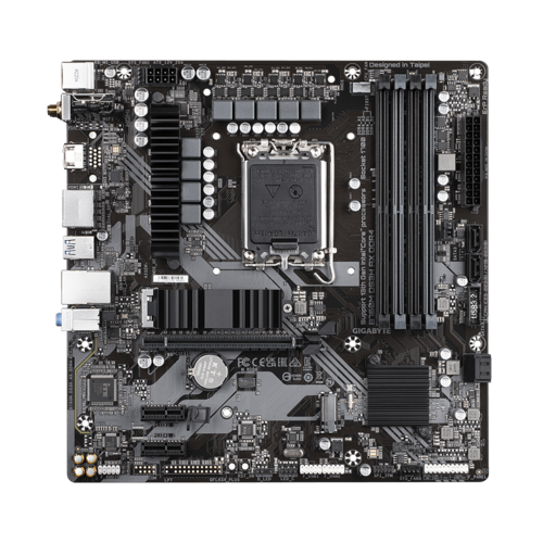 GIGABYTE B760M DS3H AX DDR4 (LGA 1700/ Intel/ B760/ M-ATX/ DDR4/ 2* M.2/ PCIe 4.0/ USB 3.2 Gen 2 Type-C/WiFi 6E/ 2.5GbE LAN/Q-Flash Plus/PCIe EZ-Latch/Gaming Motherboard)