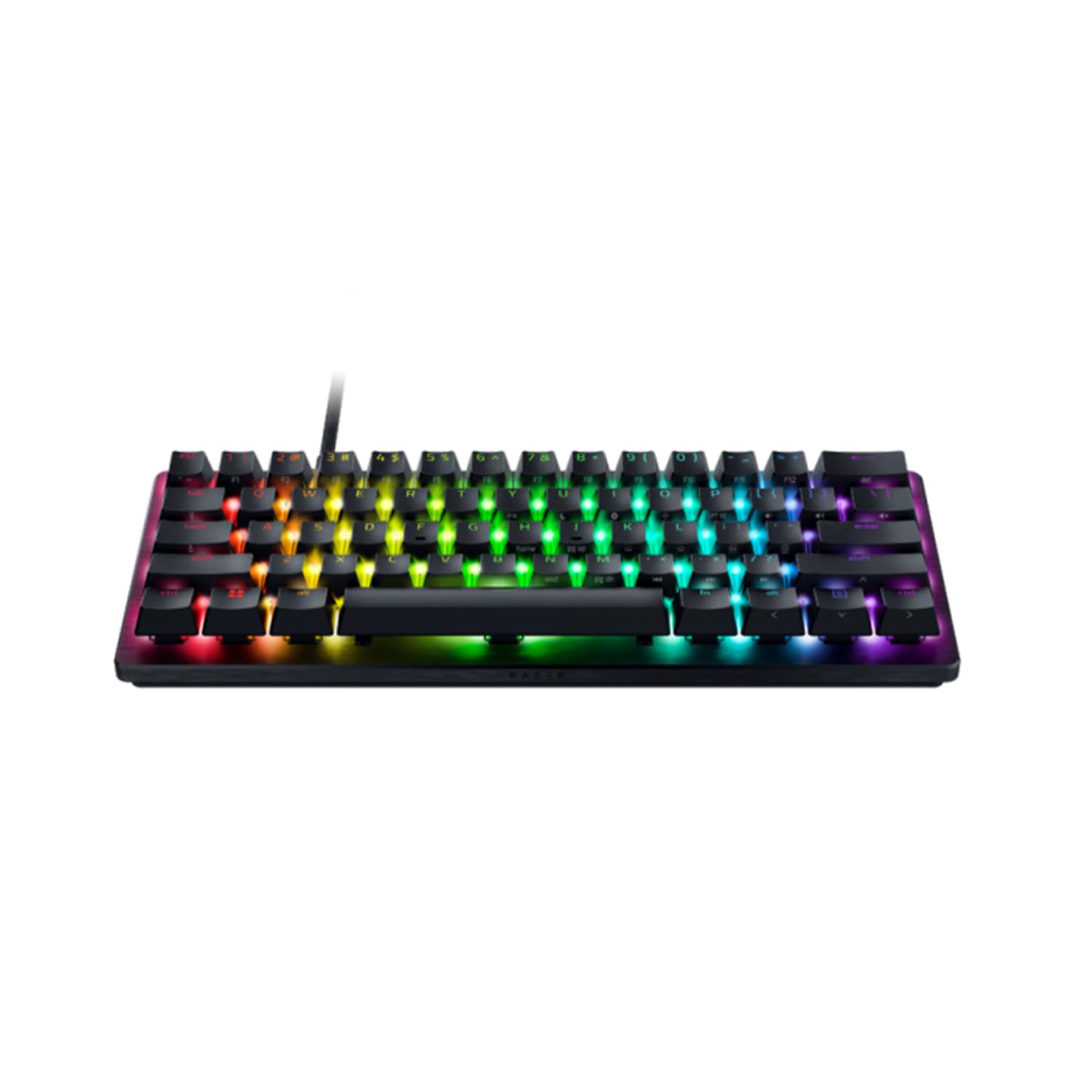 Razer Huntsman V3 Pro Mini Mechanical Gaming Keyboard |Wired USB | Analog Optical Gen-2 | Rapid Trigger & Snap Tap | Adjustable Actuation | Doubleshot PBT |RGB 60% Compact Black RZ03-04990100-R3M1
