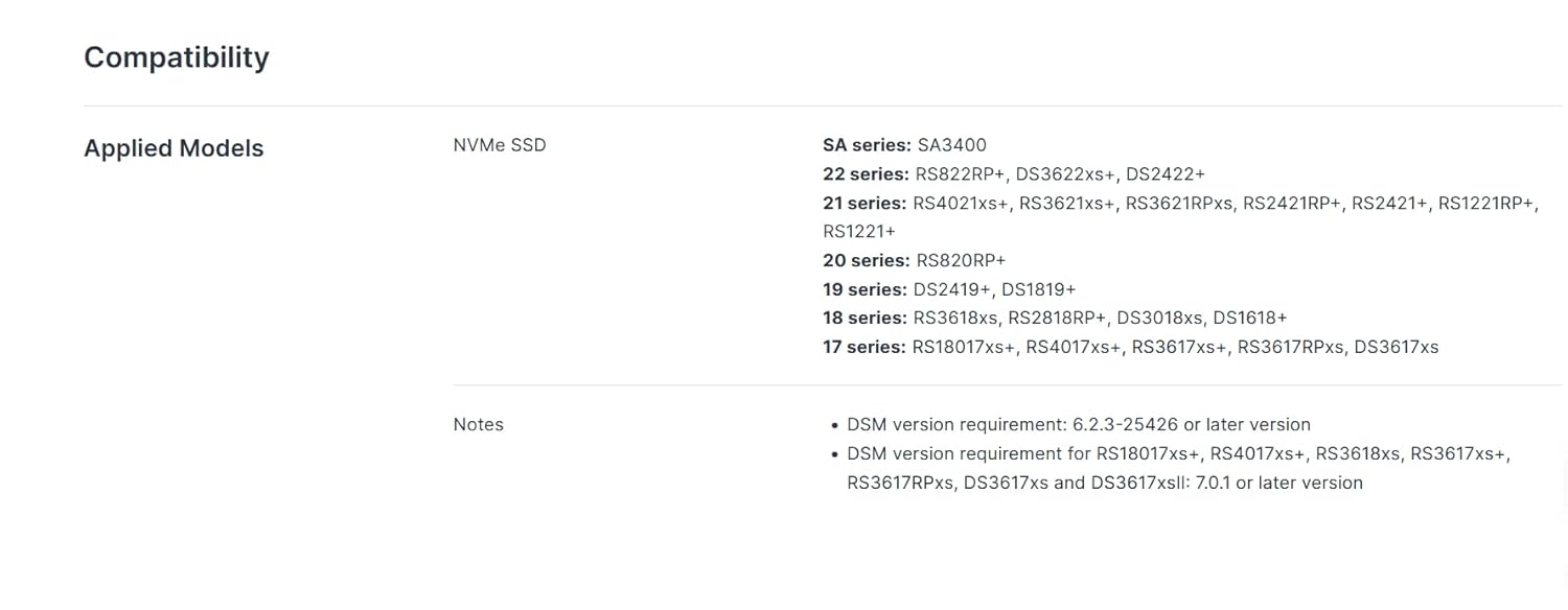 Synology 10Gb Ethernet and M.2 Adapter Card E10M20-T1, RJ-45; 1 Port