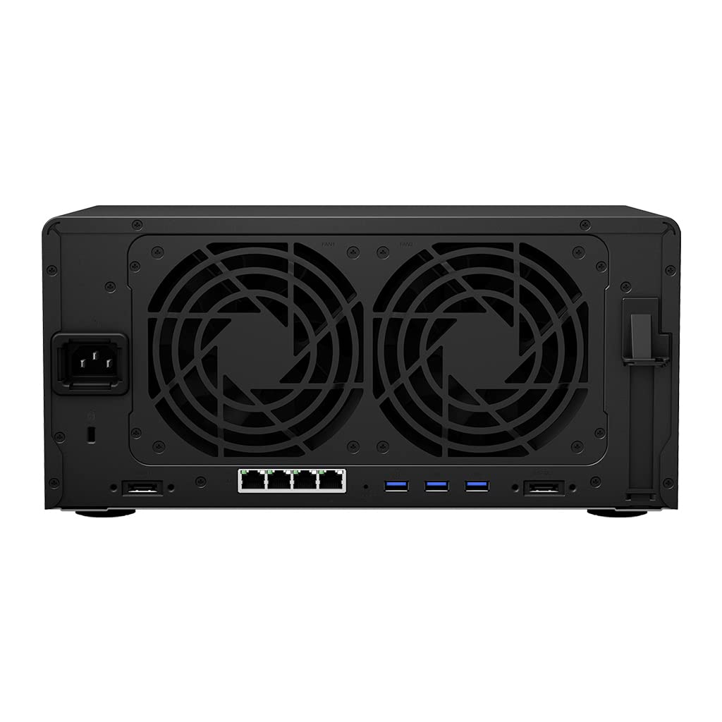 Synology DS1821+ 8-Bay Diskstation NAS (AMD Ryzen V1500B Quad-Core 2,2 GHz 4 GB DDR4 ECC SODIMM 4 x 1 GbE RJ-45 LAN-Port) 64TB Bundle with 8X 8TB Seagate IronWolf