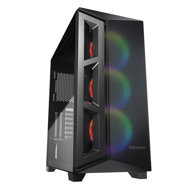COUGAR DarkBlader X5 RGB: Distinctive RGB Mid-Tower Case with Superior Airflow, Translucent Black (Dark BLADER X5 RGB)