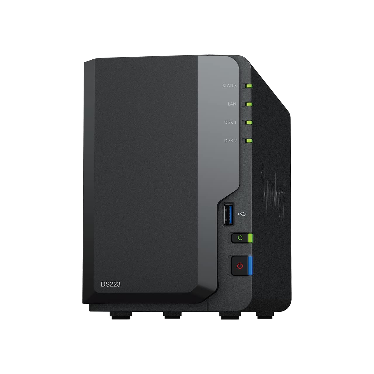 Synology DiskStation DS223 Network Attached Storage Drive (Black)