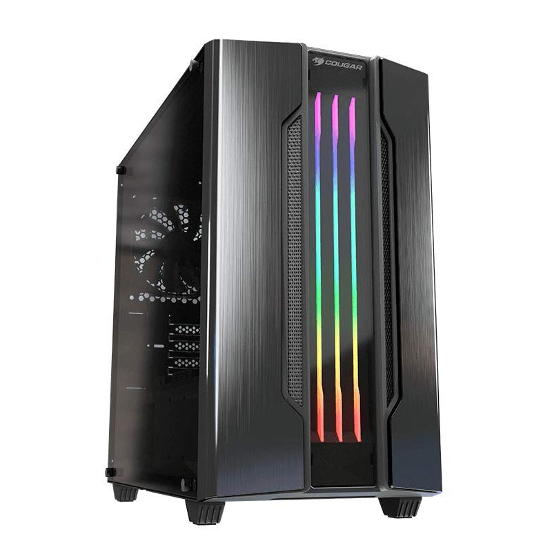 Cougar Gemini M Mini Tower Gaming Case with Addressable RGB and Dynamic Lighting Effects (Iron-Gray)