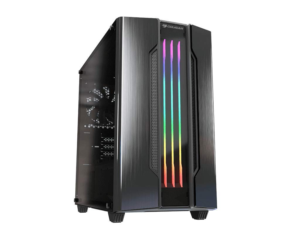 Cougar Gemini M Mini Tower Gaming Case with Addressable RGB and Dynamic Lighting Effects (Iron-Gray)