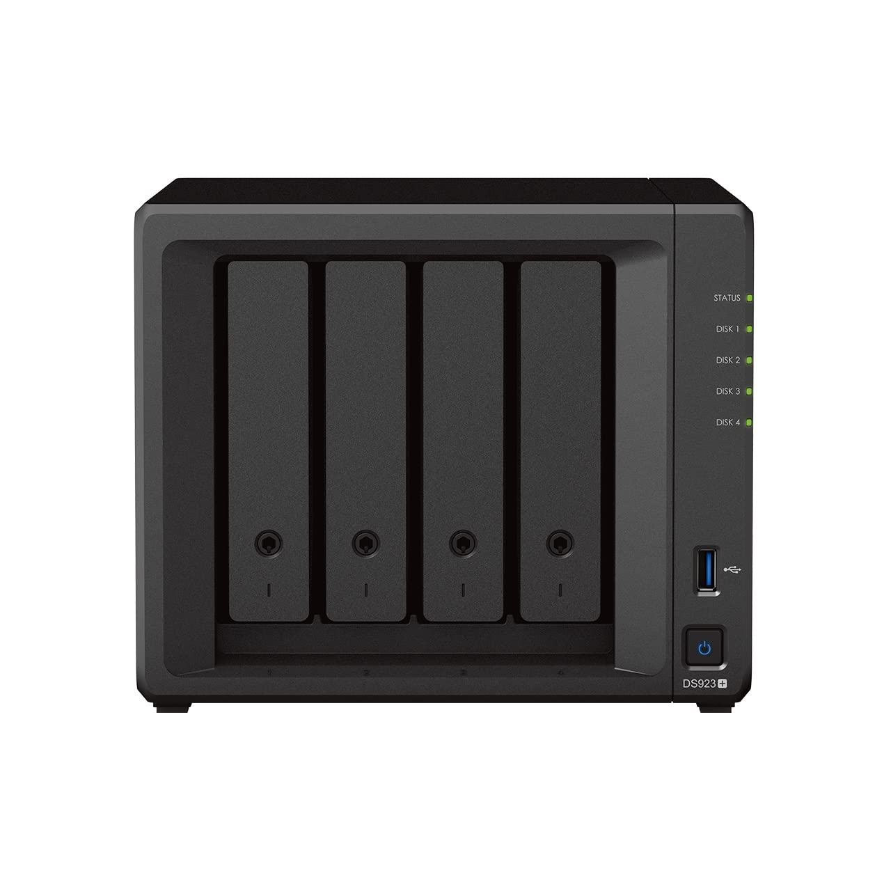 Synology DS923+ 4-Bay Diskstation NAS (AMD Ryzen ¢ 4 Threads R1600 Dual-Core 4GB Ram 2xRJ-45 1GbE LAN-Port) 16TB Bundle with 4X 4TB Seagate IronWolf