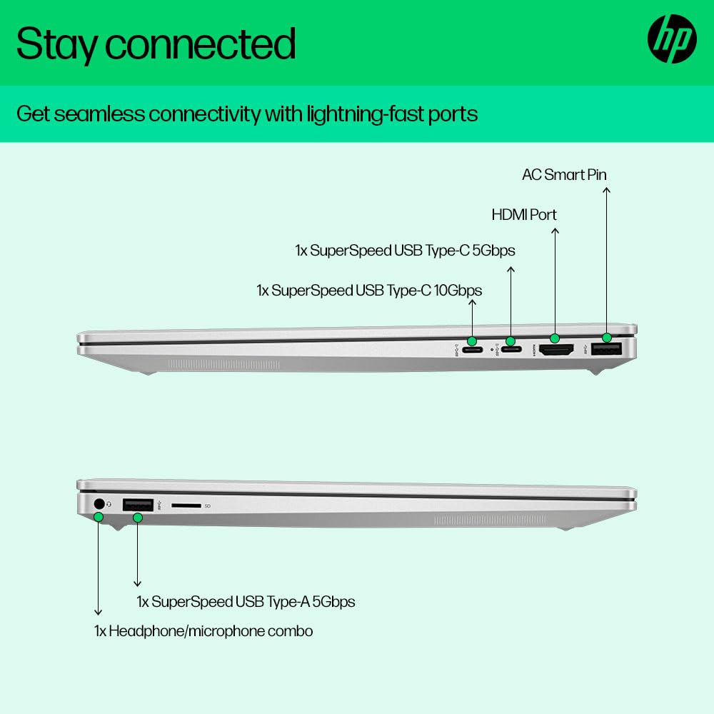 HP 15 Pavilion AMD Ryzen 5 7530U, 15.6-inch FHD, 8GB DDR4, 512GB SSD, AMD Radeon Graphics, 720p HD Camera, Backlit KB, Audio by B&O (Win 11 Home, MSO 2021, Silver, 1.75 kg), eh3036AU / EH2050AU