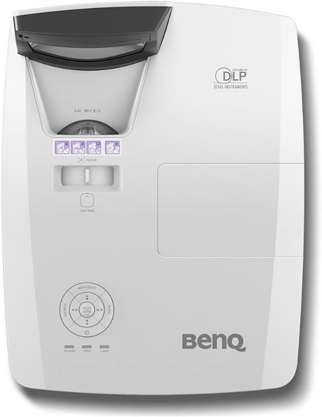 Benq MW855UST+ data projector 3500 ANSI lumens DLP WXGA (1280x800) 3D Desktop projector Black,White