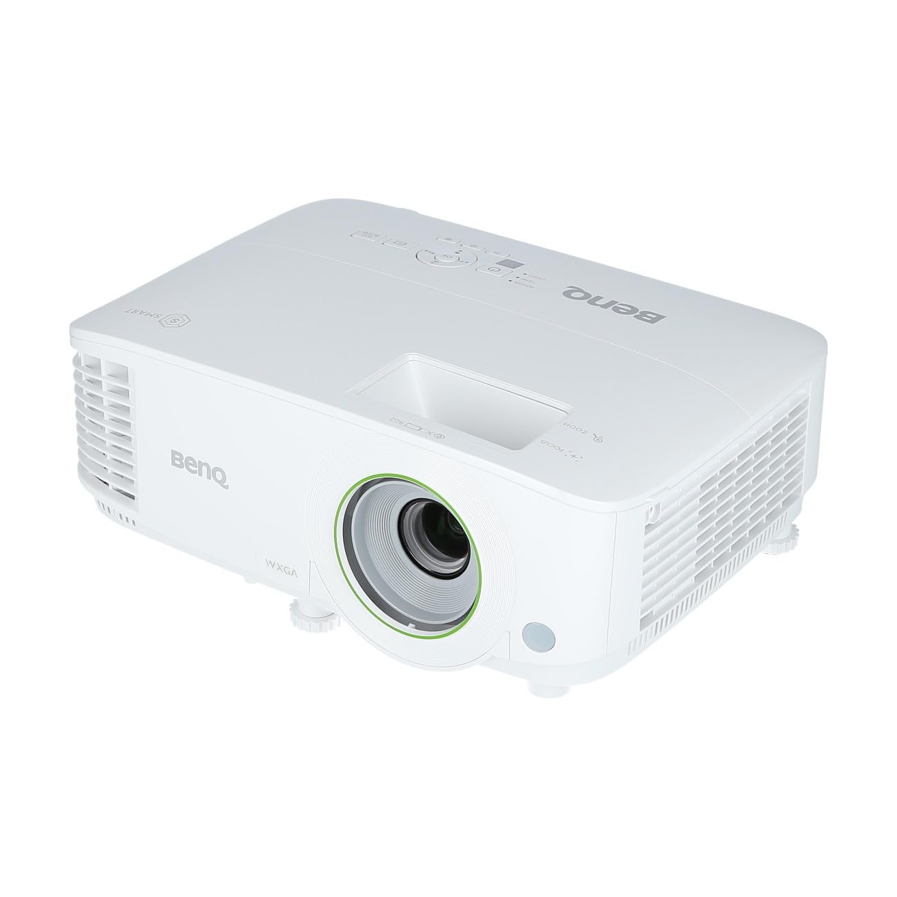 Benq Ew600 Wxga Wireless Android Smart Projector for Meeting Room, Dlp, 3600 Lumens, USB Reader, Pc-Free, Built-in Business Apps - White