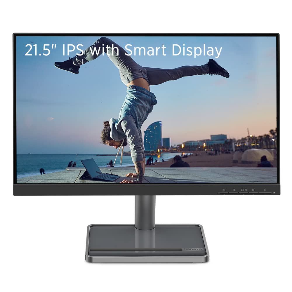 Lenovo Q-Series 60.5cm (24 Inch) FHD IPS Monitor | Height Adjustment, 2X3W Speakers, 75Hz, AMD FreeSync, HDMI, DP, Smart Display Customization, TUV Eyesafe Certified & Natural Low Blue Light -Q24i-20