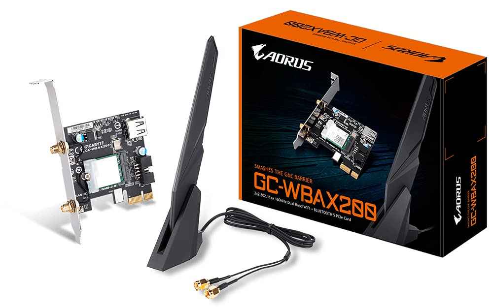 Gigabyte GC-WBAX200 networking card Internal WLAN / Bluetooth 2400 Mbit/s