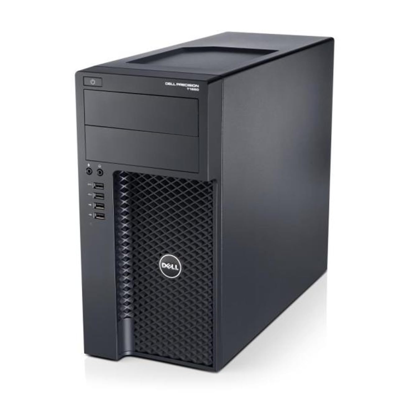 (Refurbished) Dell Precision Desktop Computer PC (Intel Xeon E3 V2, 16 GB RAM, 512 GB SSD, Windows 10 Pro, MS Office, Intel HD Graphics, USB, VGA), Black