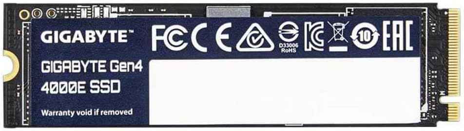 Gigabyte 1TB M.2 Solid State Drive Gen4 4000E (PCIe Gen 4.0 x4/NVMe 1.4)