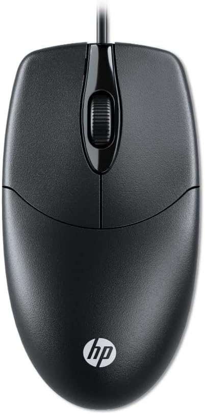 HP M050 Wired Mouse with 3 Buttons, Optical Engine, 1200 DPI (Black)