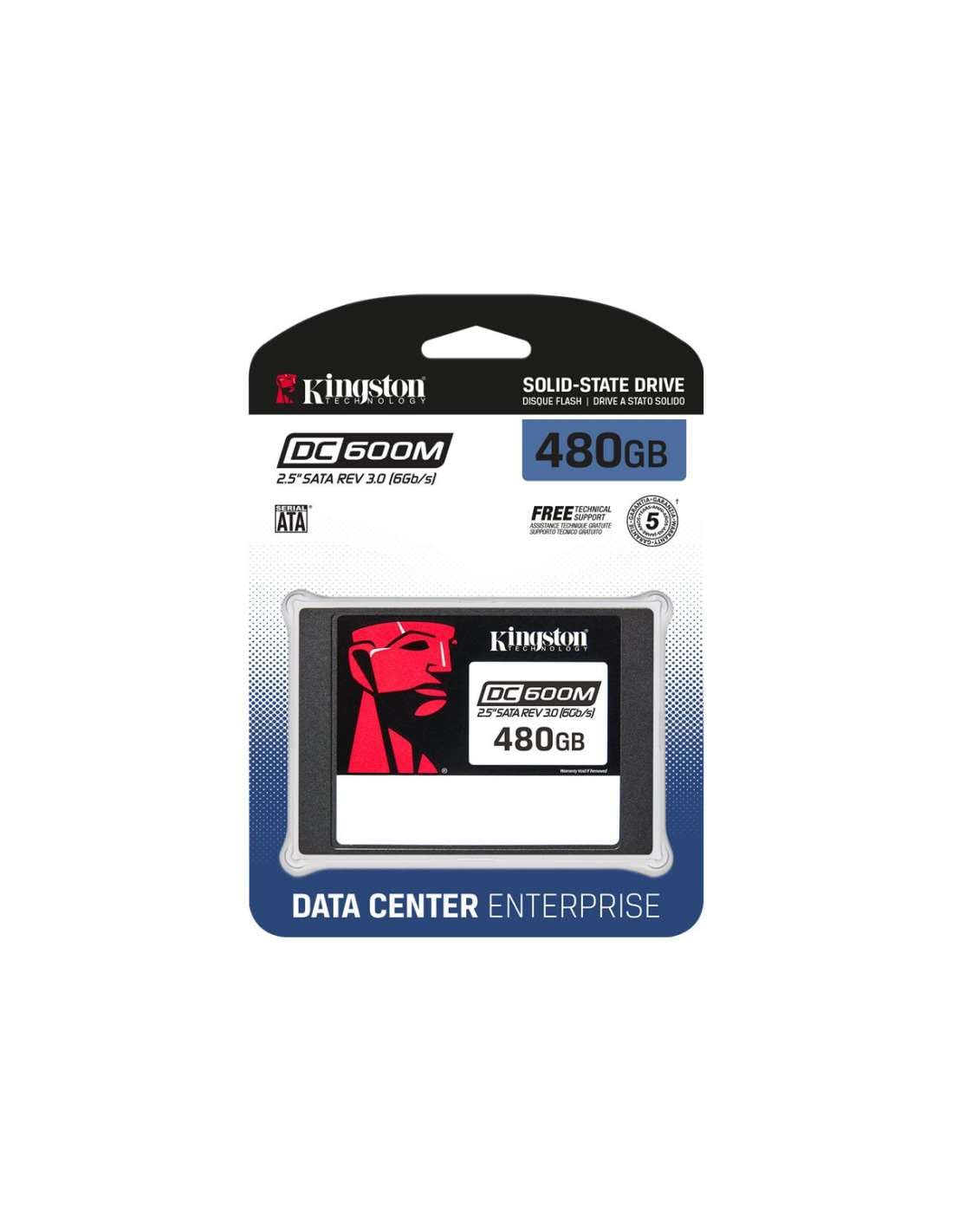 Kingston DC600M SSD 2.5” Enterprise SATA SSD - SEDC600M/480G