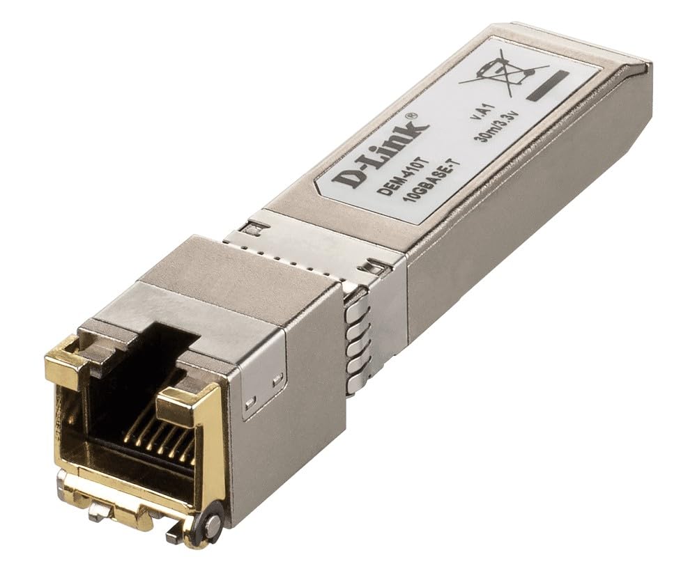 D-Link 10GBASE-T SFP+ Copper Transceiver, Network Transceiver (DEM-410T)