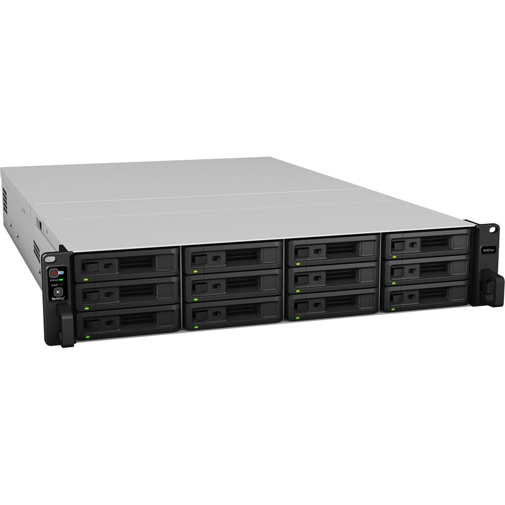 Synology RackStation RS3621XS+ 12-Bay 3.5" Diskless 4xGbE NAS ,Intel Xeon D-1541,2.1GHz, 8GB DDR4 RAM, 2xUSB3.2, Synology Compatible drives only.