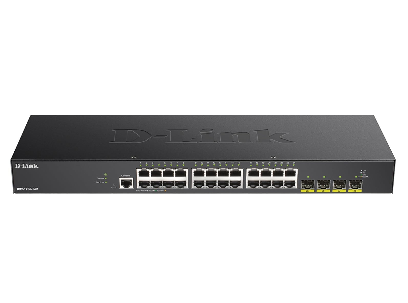 D-Link 52-Port Gigabit Smart Managed Switch | 48 Gigabit Ports + 4 10G SFP+ Ports| L2+/L3 Lite |VLANs |Web Managed |Surveillance Mode | Rackmount | NDAA Compliant (DGS-1250-52X-6KV)