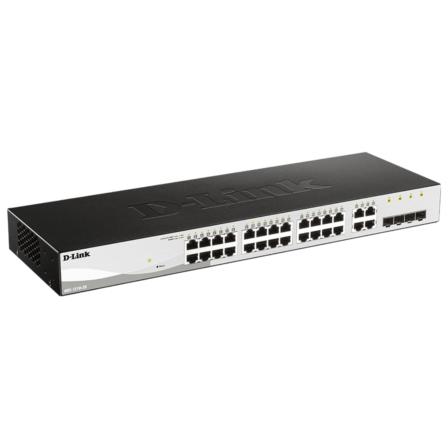 D-Link Systems 28-Port Gigabit Web Smart Switch including 4 Gigabit SFP Ports (DGS-1210-28)
