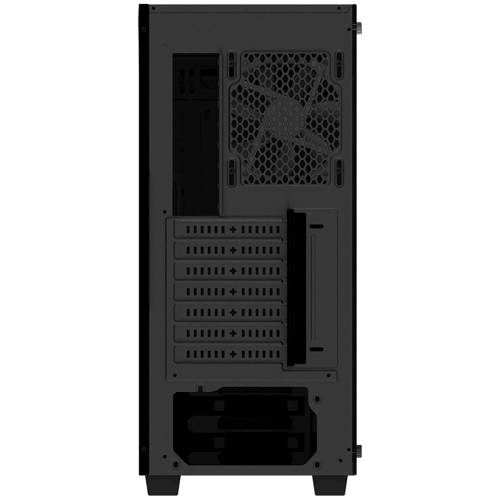 GIGABYTE C200G CASE with Tempered Side Glass Panel and Front RGB Light on Black Tempered Glass at Front Panel (133353)