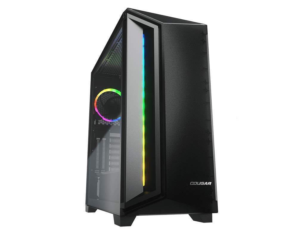 COUGAR DarkBlader X5 RGB: Distinctive RGB Mid-Tower Case with Superior Airflow, Translucent Black (Dark BLADER X5 RGB)