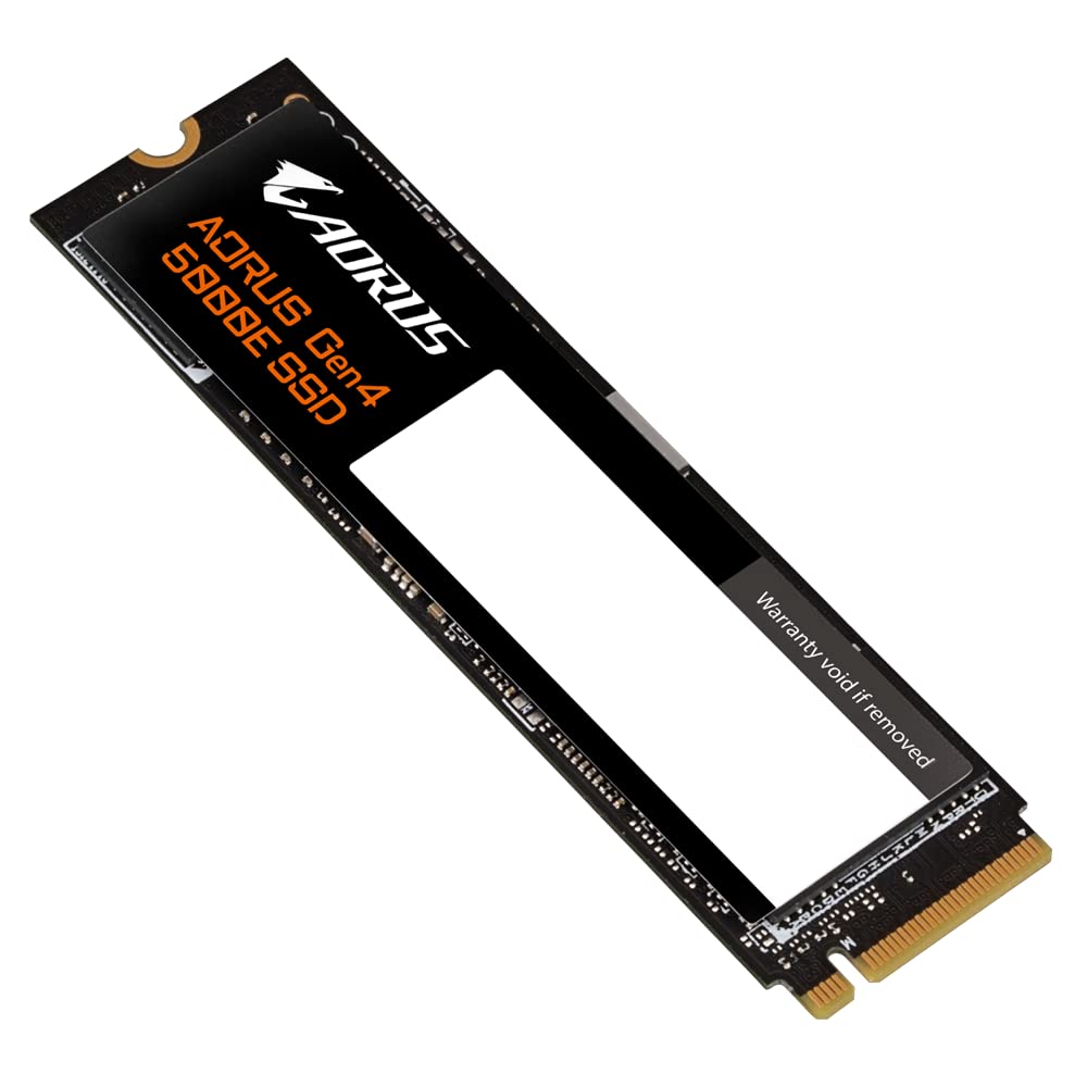 GIGABYTE AORUS Gen4 5000E SSD 500GB AG450E500G-G SSD M.2 500 GB PCI Express 4.0 3D TLC NAND NVMe (Black)