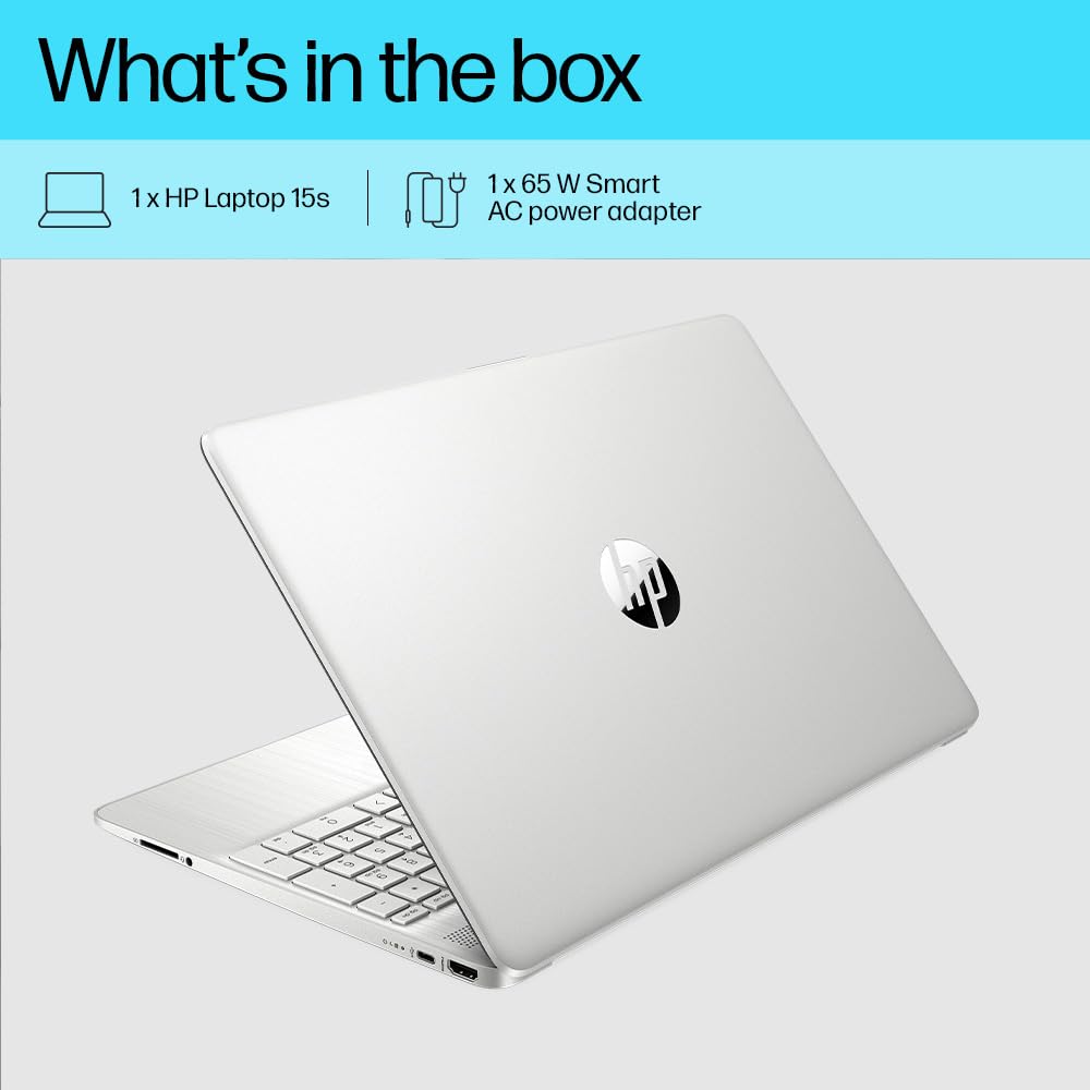 HP 15s 12th Gen Intel Core i3-1215U,15.6inch(39.6cm), FHD,Anti-Glare,8GB RAM,512GB SSD,Intel UHD Graphics,Dual Speakers(Win11,MSO2021,Silver,1.69Kg), 15s-FQ5185tu