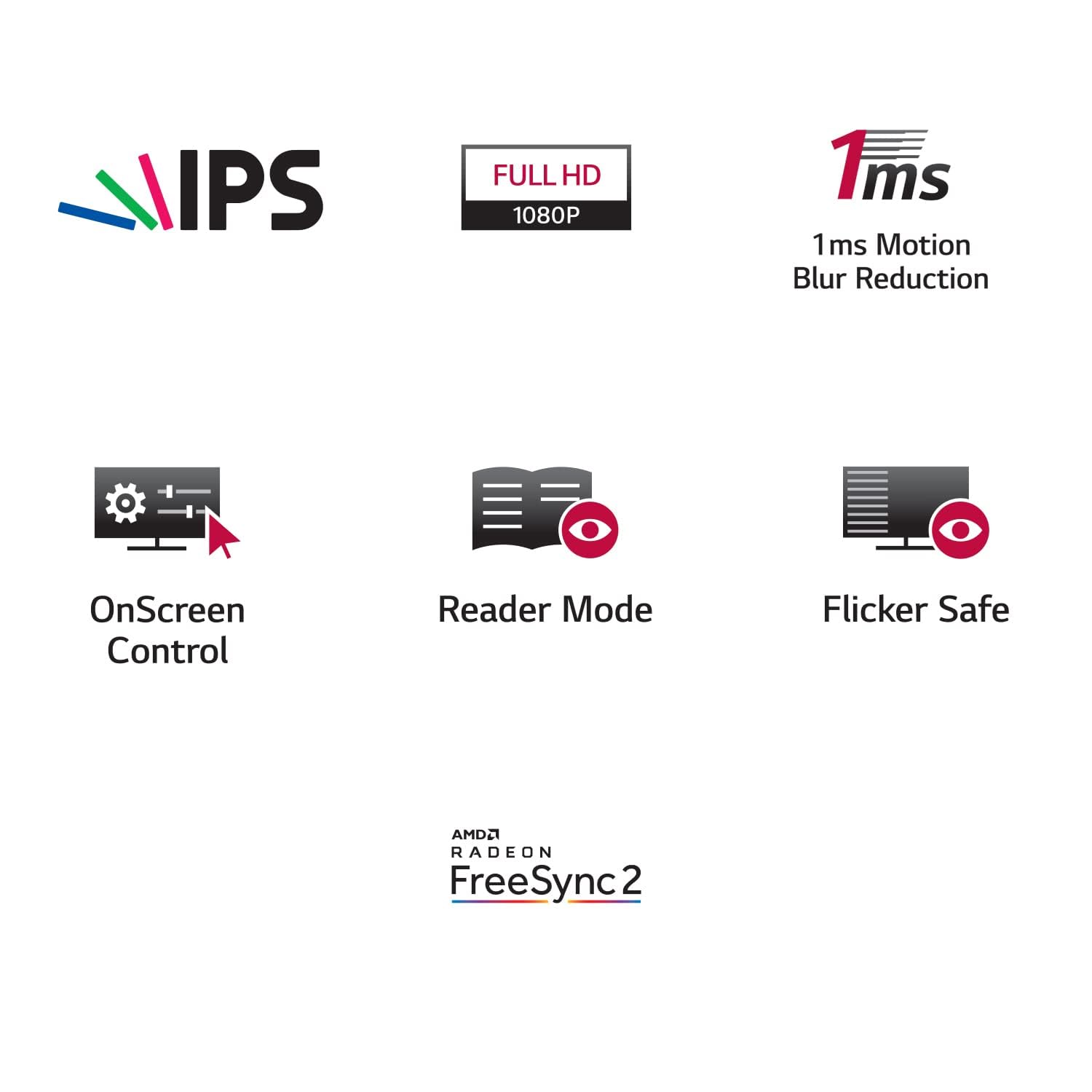 LG 27MP60G 27 Inch (68Cm) Full Hd Monitor with IPS Panel (1920 X 1080 Pixels),1Ms,75Hz,AMD Freesync with Gaming Mode,3-Side Borderless Design,Vga,Hdmi,Display Port,Tilt Stand - Zapnet.in