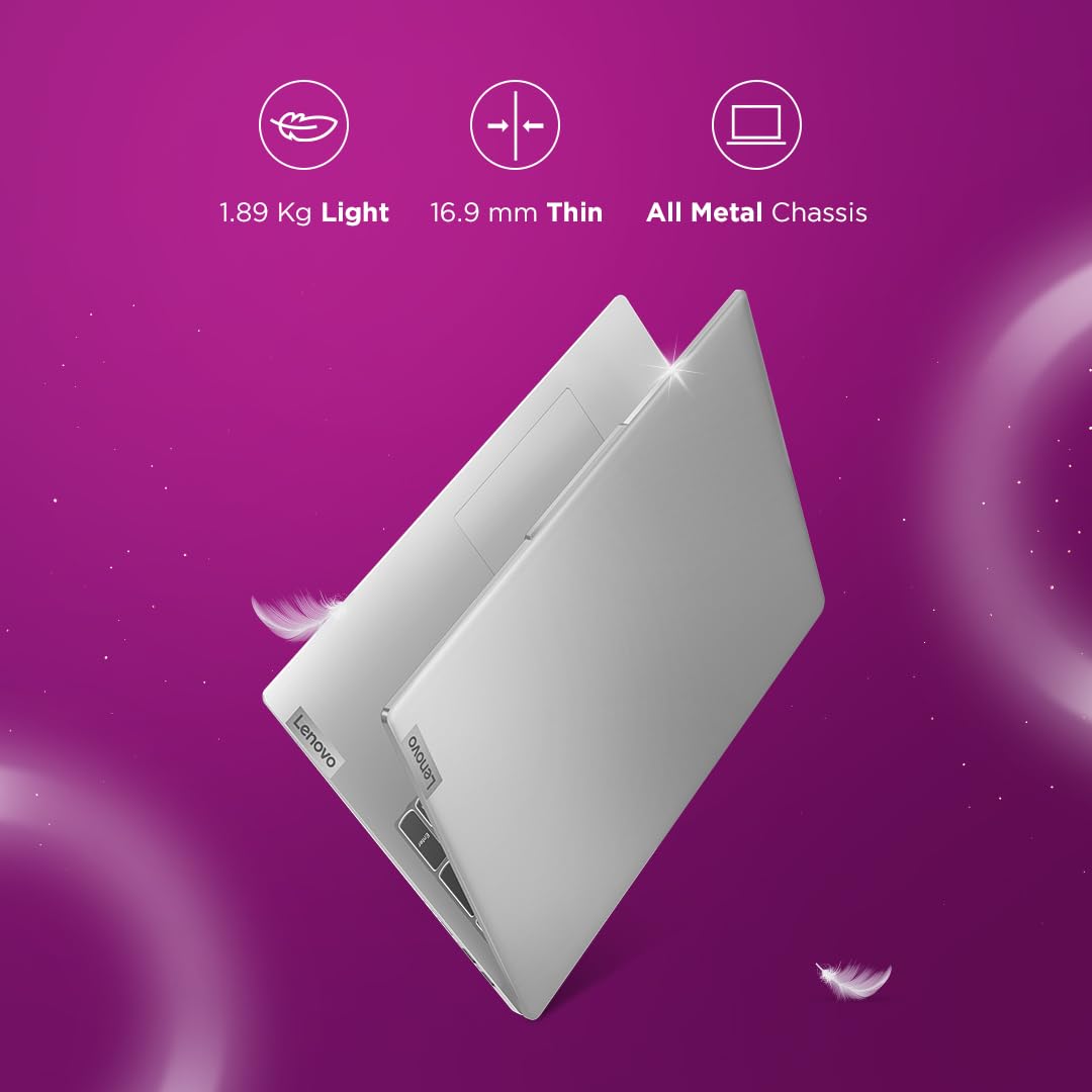 Lenovo IdeaPad Slim 5 13th Gen Core i7-13700H (16GB RAM/512GB SSD/Intel Iris Xe Graphics/WUXGA IPS Display/16 (40.6cm)/Windows 11/MS Office 2021/Backlit Keyboard/Grey/1.89Kg), 82XF003HIN Laptop