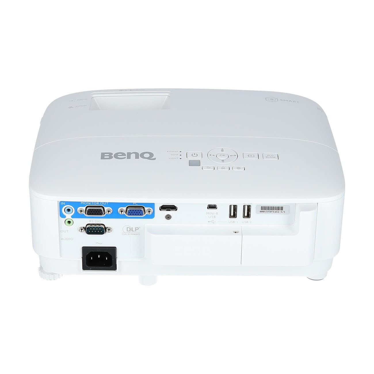 Benq Ew600 Wxga Wireless Android Smart Projector for Meeting Room, Dlp, 3600 Lumens, USB Reader, Pc-Free, Built-in Business Apps - White